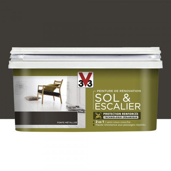 Peinture De Rénovation V33 Sol & Escalier Fonte - 2L
