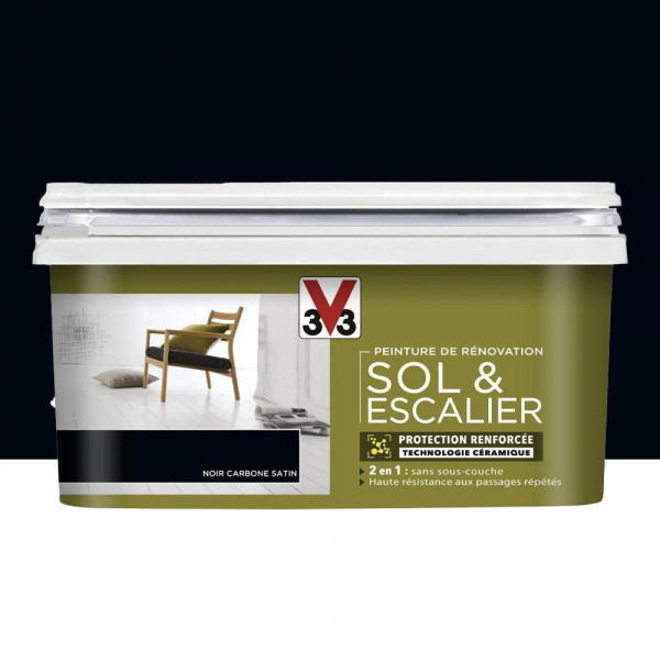 Peinture De Rénovation V33 Sol & Escalier Carbone - 2L