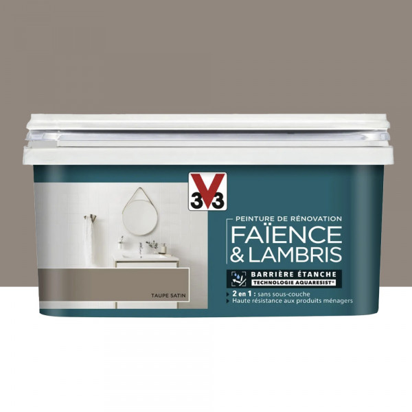 Peinture De Rénovation V33 Faïence & Lambris Taupe - 2L