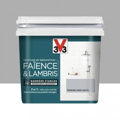 Peinture De Rénovation V33 Faïence & Lambris Tendre Gris - 0,75L