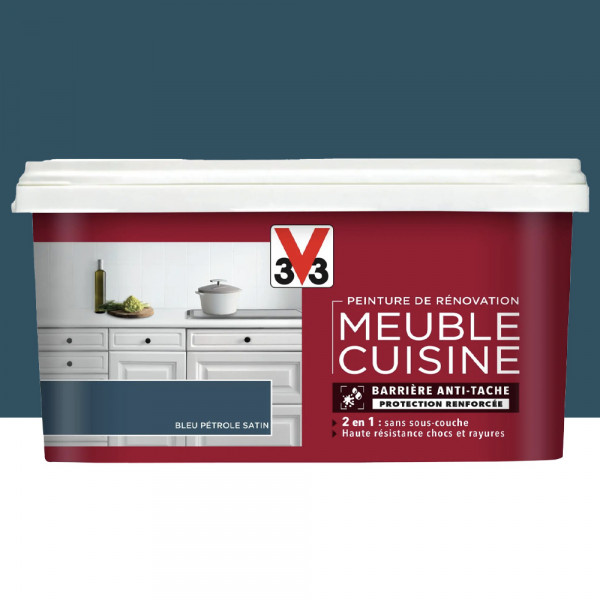 Peinture De Rénovation V33 Meuble De Cuisine Bleu Pétrole - 2L