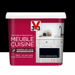 Peinture De Rénovation V33 Meuble De Cuisine Noir Carbone - 0,75L