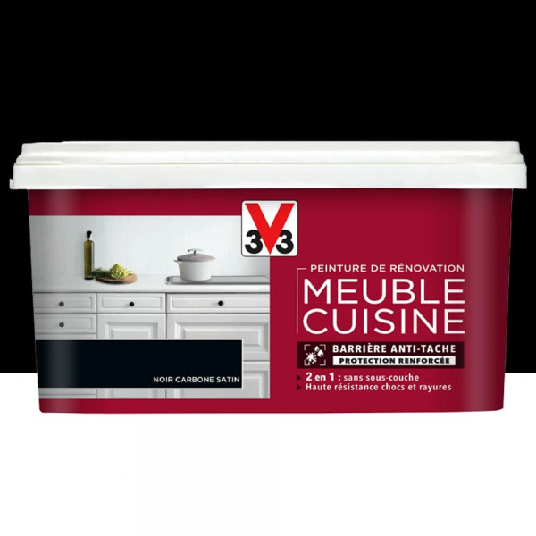 Peinture De Rénovation V33 Meuble De Cuisine Noir Carbone - 2L