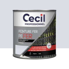 Peinture Fer Glycéro Cécil Professionnel PE FER Gris Clair Brillant - 0,5L