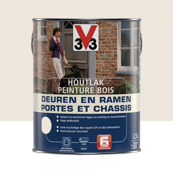 Peinture Bois V33 Portes & Chassis 6ans Moonlight - 2,5L