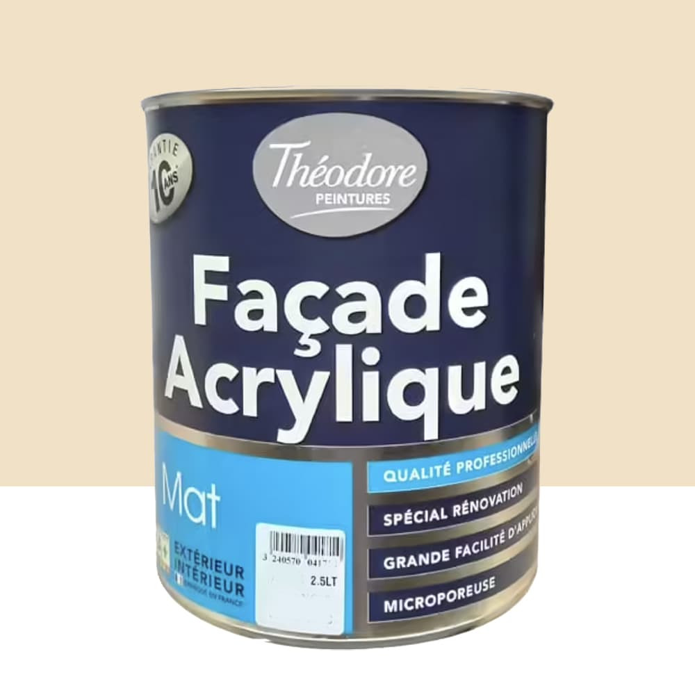 Peinture façade acrylique Théodore Ton pierre - 2,5L