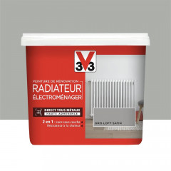 Peinture De Rénovation V33 Radiateur Électroménager Gris Loft - 0,75L