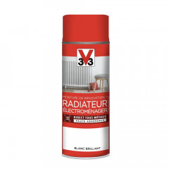 Aérosol Peinture De Rénovation V33 Radiateur Électroménager Blanc Brillant - 400ml