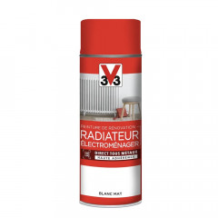 Aérosol Peinture De Rénovation V33 Radiateur Électroménager Blanc Mat - 400ml