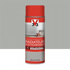 Aérosol Peinture De Rénovation V33 Radiateur Électroménager Gris Loft - 400ml