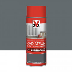 Aérosol Peinture De Rénovation V33 Radiateur Électroménager Gris anthracite - 400ml