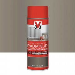 Aérosol Peinture De Rénovation V33 Radiateur Électroménager Inox Métallisé - 400ml