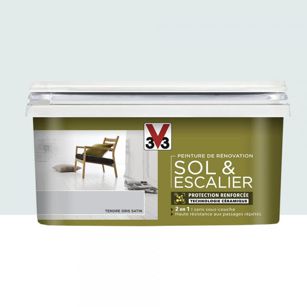 Peinture De Rénovation V33 Sol & Escalier Tendre Gris - 2L