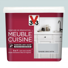 Peinture De Rénovation V33 Meuble De Cuisine Tendre Gris - 0,75L
