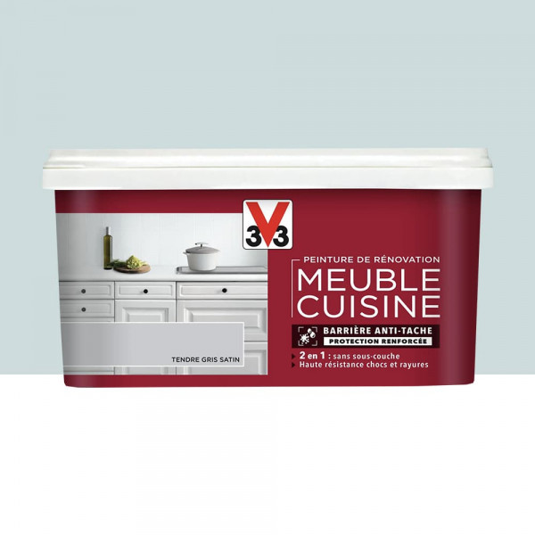 Peinture De Rénovation V33 Meuble De Cuisine Tendre Gris - 2L