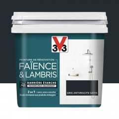 Peinture De Rénovation V33 Faïence & Lambris Gris anthracite - 0,75L
