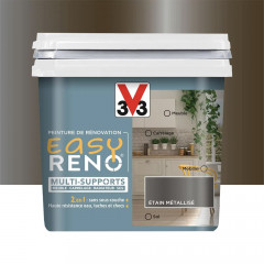 Peinture Multi-Supports V33 Easy Réno Étain - 0,75L