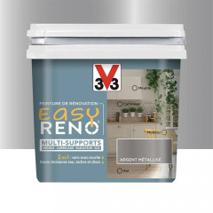 Peinture Multi-Supports V33 Easy Réno Argent - 0,75L