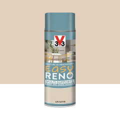 Peinture Multi-Supports Aérosol V33 Easy Réno Lin - 400ml
