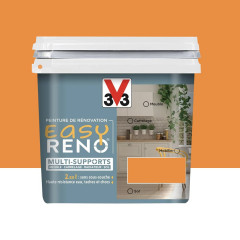 Peinture Multi-Supports V33 Easy Réno Jaune miel - 0,75L