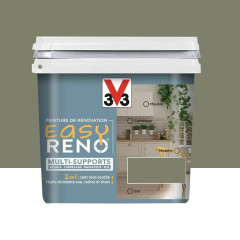 Peinture Multi-Supports V33 Easy Réno Vert kaki - 0,75L