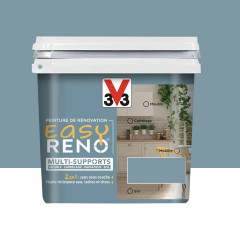 Peinture Multi-Supports V33 Easy Réno Bleu Grisé - 0,75L