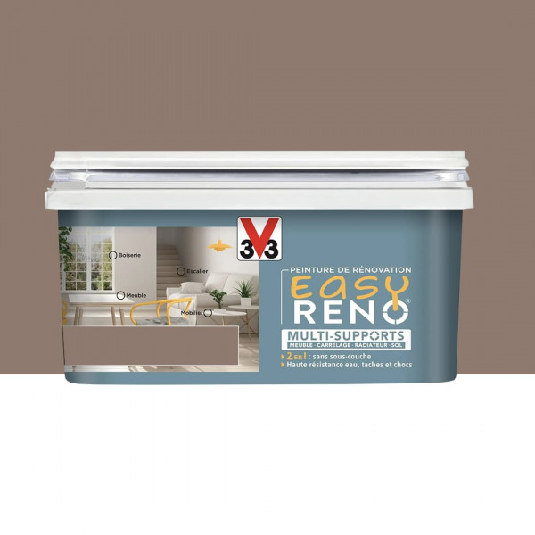 Peinture Multi-Supports V33 Easy Réno Taupe - 2L