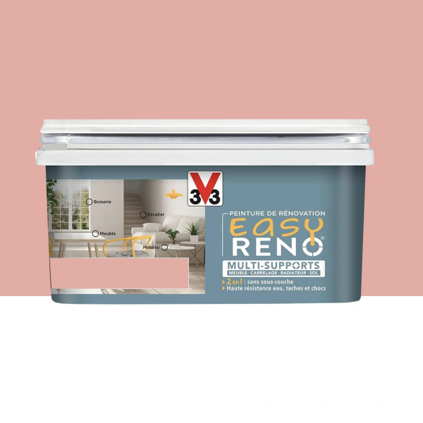Peinture Multi-Supports V33 Easy Réno Rose bohème - 2L