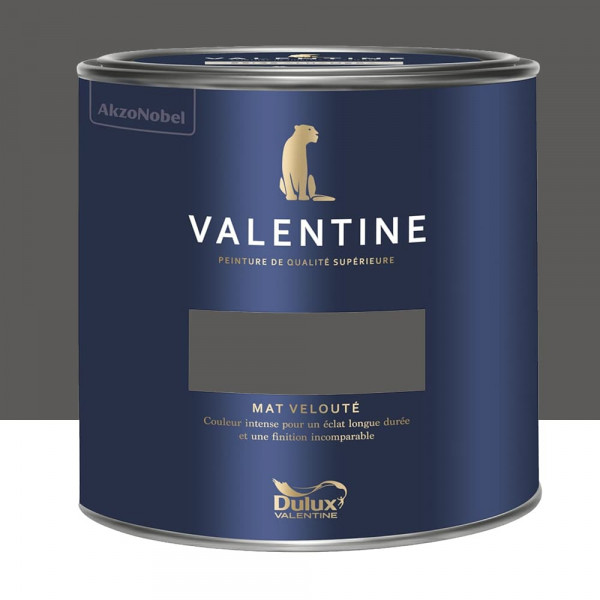 Peinture Valentine Murs et boiseries DULUX VALENTINE Noir magnetite - 2L