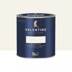 Peinture Valentine Murs et boiseries DULUX VALENTINE Blanc Taj Mahal - 0,5L