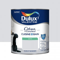 Peinture Cuisine & Bain DULUX VALENTINE Crème de Couleur Gris tendance - 0,75L