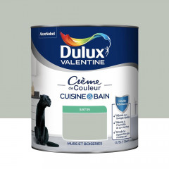 Peinture Cuisine & Bain DULUX VALENTINE Crème de Couleur Douceur de l'aube - 0,75L