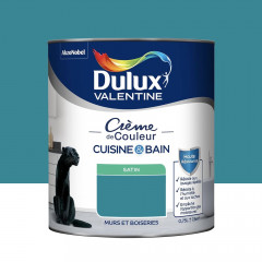 Peinture Cuisine & Bain DULUX VALENTINE Crème de Couleur Acapulco - 0,75L