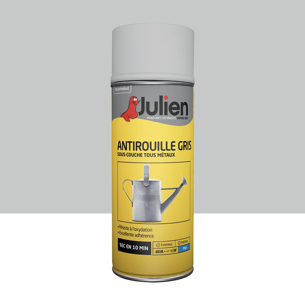 Aérosol JULIEN Antirouille Gris Mat - 400ml