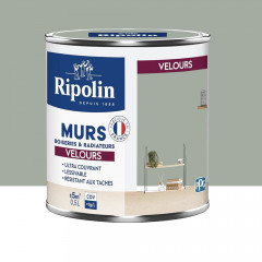 Peinture Murs, Boiseries, Radiateurs RIPOLIN Velours Vert ficus - 0,5L
