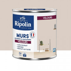 Peinture Murs, Boiseries, Radiateurs RIPOLIN Velours Café au lait - 0,5L