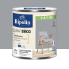 Peinture acrylique RIPOLIN Esprit Déco Satin Gris galet - 0,5L