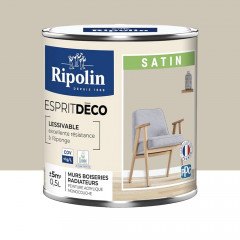 Peinture acrylique RIPOLIN Esprit Déco Satin Beige wes - 0,5L