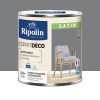 Peinture acrylique RIPOLIN Esprit Déco Satin Gris Ardoise - 0,5L