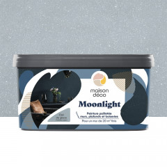 Peinture mate pailletée MAISON DÉCO Moonlight Ciel de glace - 2L
