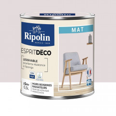 Peinture acrylique RIPOLIN Esprit Déco Mat Rose zouk - 0,5L
