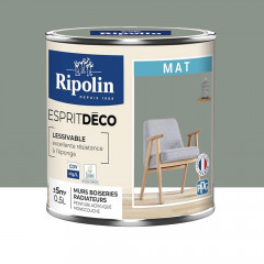 Peinture acrylique RIPOLIN Esprit Déco Mat Vert nobile - 0,5L