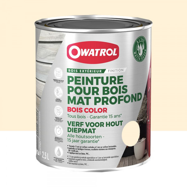 Peinture Bois Owatrol Mat Profond Lin - 2,5L