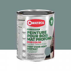 Peinture Bois Owatrol Mat Profond Gris platine - 1L