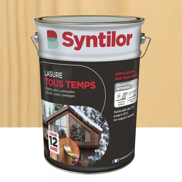 Lasure Tous Temps 12ans SYNTILOR Incolore - 5L