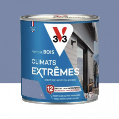 Peinture bois V33 Climats Extrêmes Satin Bleu Provence - 0,5L