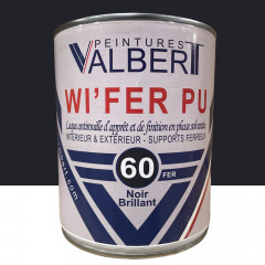 Peinture WI' FER PU Peintures VALBERT Noir - 1L