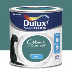 Peinture acrylique mat DULUX VALENTINE Crème de couleur Eucalyptus - 0,5L