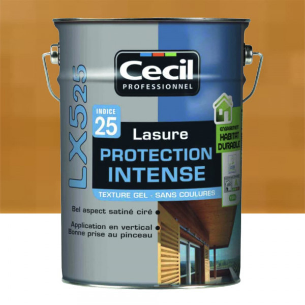 Lasure LX525 Protection Intense CECIL Bois flotté - 5L