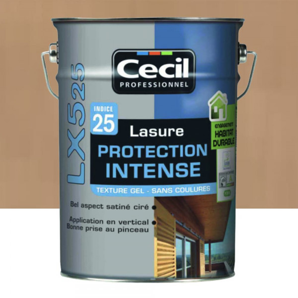 Lasure LX525 Protection Intense CECIL Bois cendré - 5L